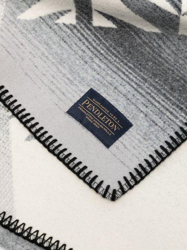 Browns Pendleton Black Nike N7 Jacquard Wool Blanket | Browns Blankets & Throws