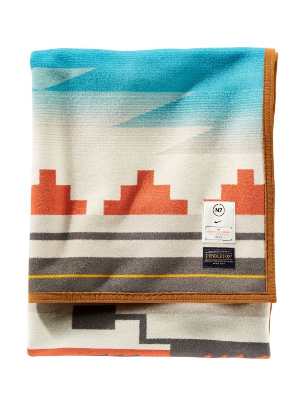 browns Pendleton x Nike orange N7 Seven Generations blanket | Browns Blankets & Throws