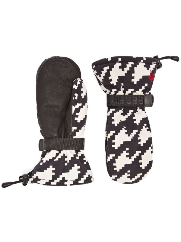 browns Perfect Moment Black Davos Houndstooth Print Gloves | Browns Gloves