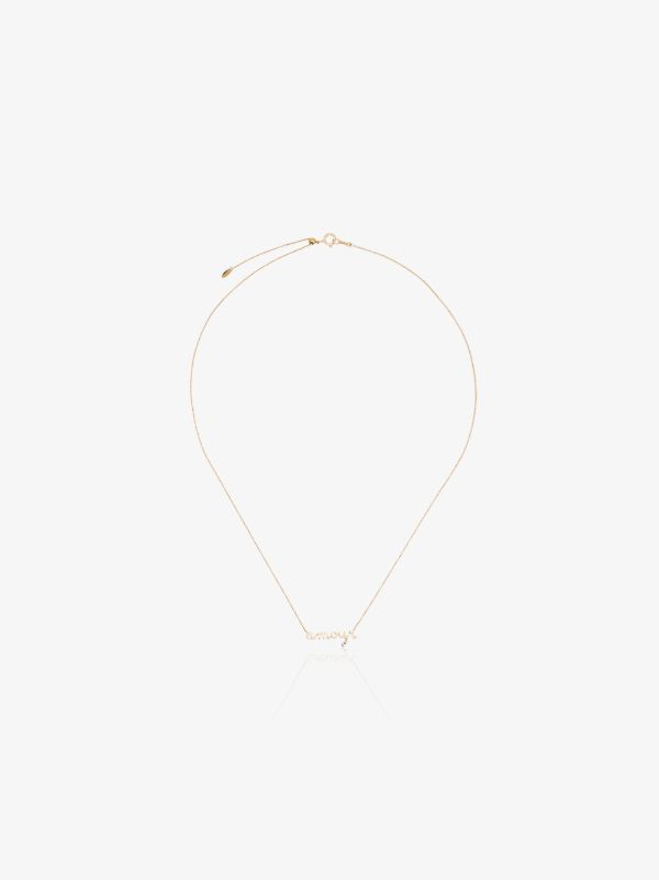 browns Persée 18K yellow gold Amour diamond necklace | Browns Fine Necklaces