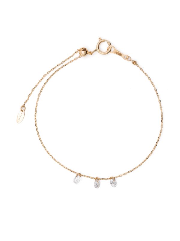 browns Persée 18K Yellow Gold Danaé Three Diamonds Bracelet | Browns Fine Bracelets