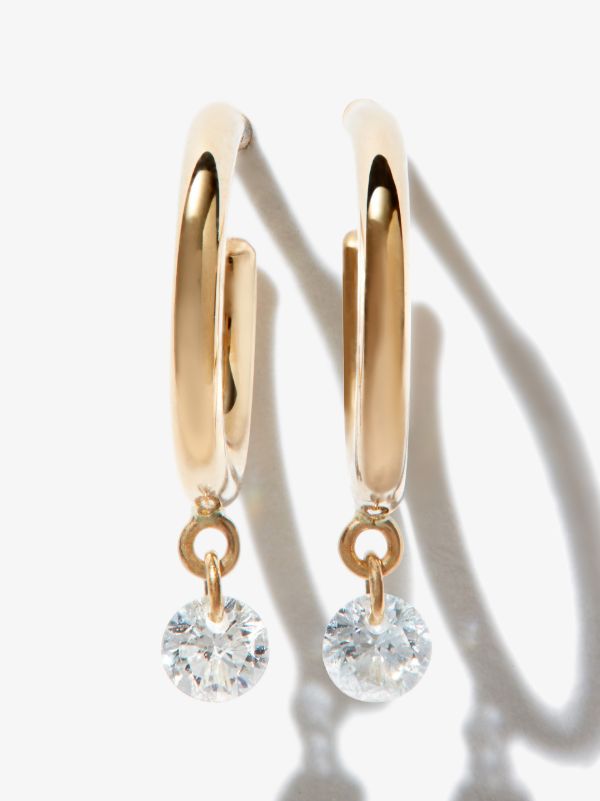browns Persée 18K Yellow Gold Diamond Hoop Earrings | Browns Fine Earrings