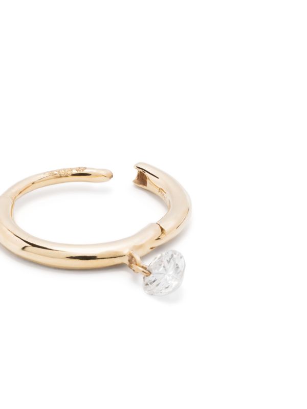 Browns Persée 18K Yellow Gold Drop Hoop Earring | Browns Fine Earrings