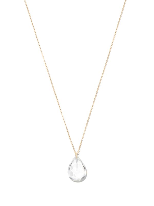 browns Persée 18K yellow gold topaz pendant necklace | Browns Fine Necklaces