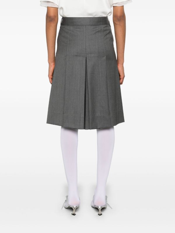 Browns Peter Do Grey Wide-Leg Layered Shorts | Browns Knee-Length Shorts