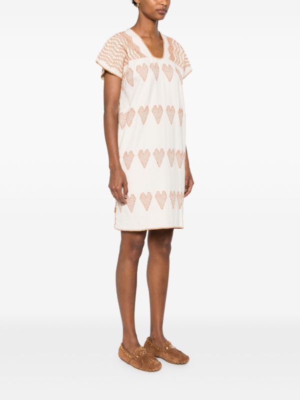 Browns Pippa Holt Heart-detail Mini Dress | Browns Day Dresses