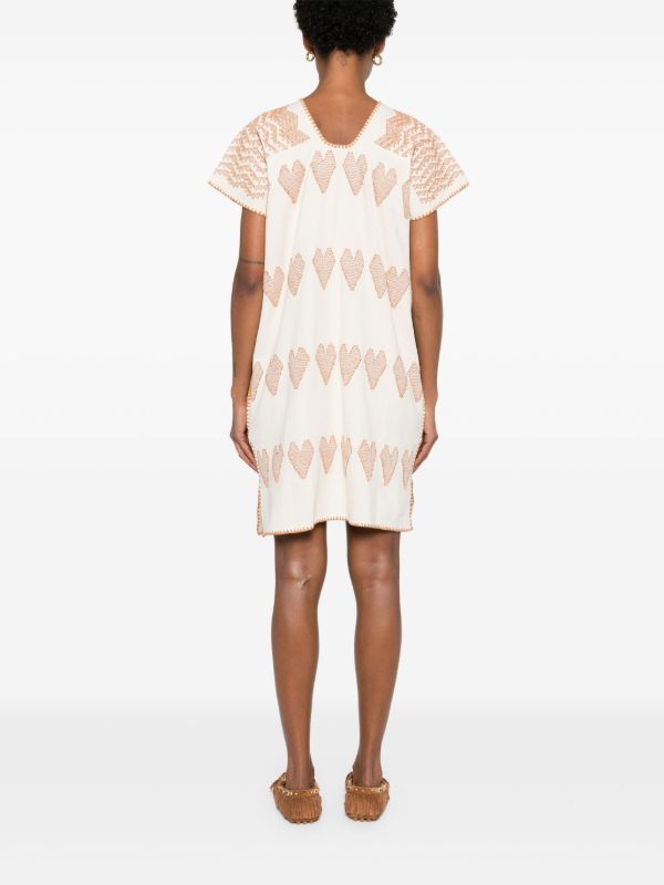 Browns Pippa Holt Heart-detail Mini Dress | Browns Day Dresses