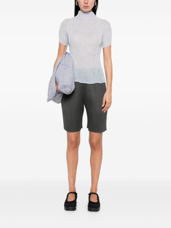 Browns Pleats Please Issey Miyake Elasticated-waist Pleated Shorts | Browns Short & Mini Shorts