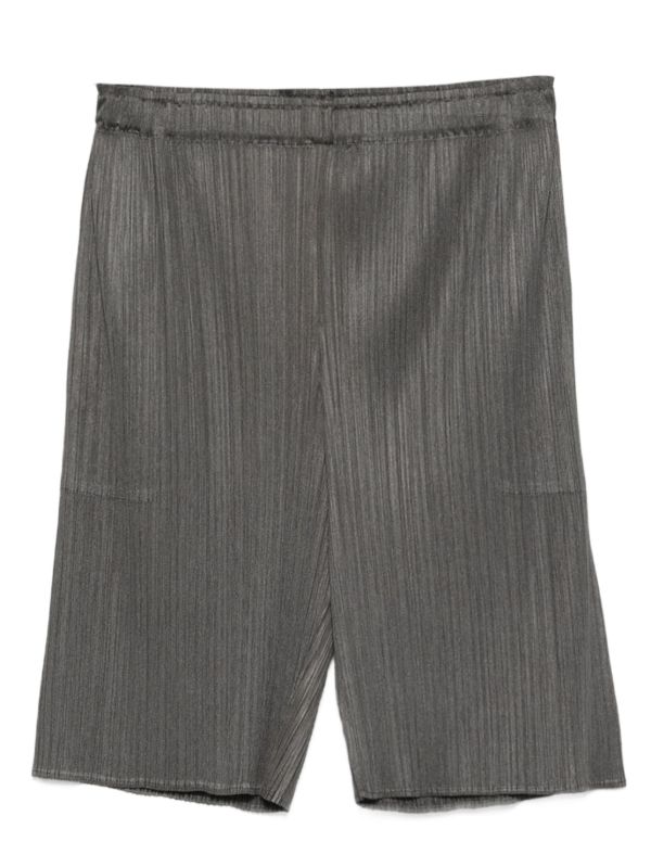 browns Pleats Please Issey Miyake elasticated-waist pleated shorts | Browns Short & Mini Shorts