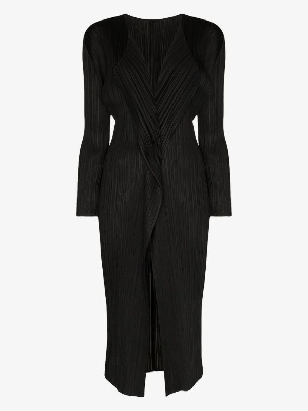 browns Pleats Please Issey Miyake Monthly Colors plissé single-breasted coat | Browns Single Breasted Coats