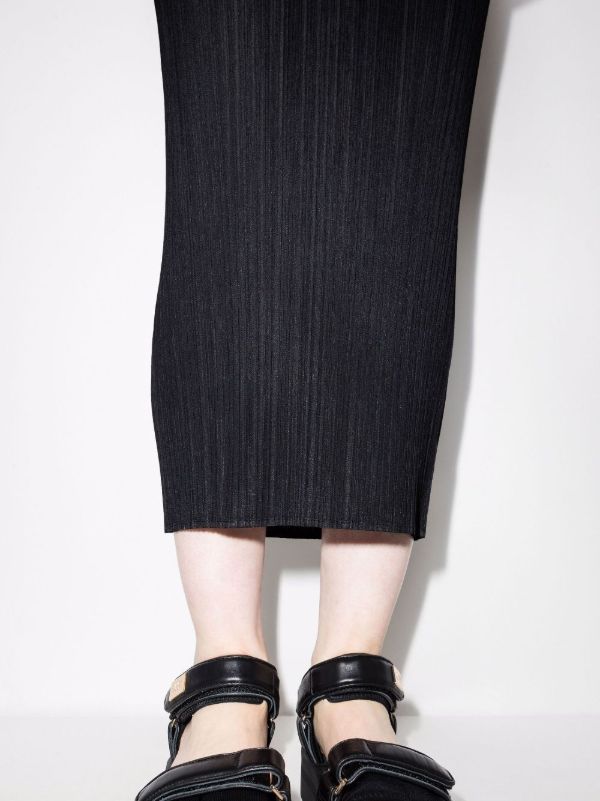 Browns Pleats Please Issey Miyake Sleeveless Pleated Midi Dress | Browns Day Dresses