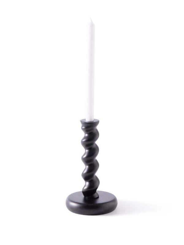 Browns POLSPOTTEN Black Twister Candle Holder | Browns Candle Holders