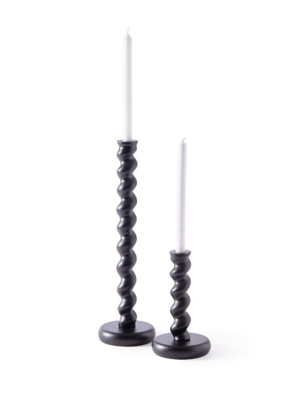 Browns POLSPOTTEN Black Twister Candle Holder | Browns Candle Holders