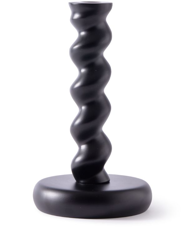 browns POLSPOTTEN Black Twister Candle Holder | Browns Candle Holders