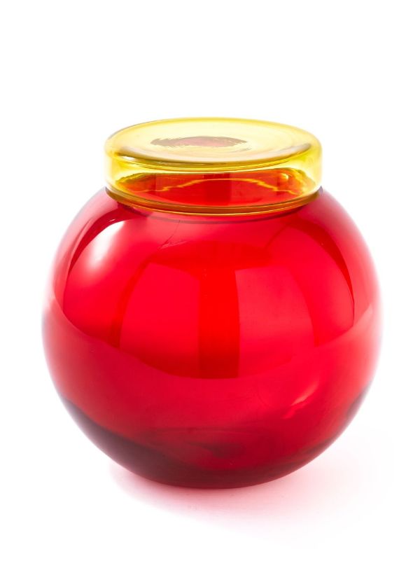 Browns POLSPOTTEN Blue Bloated Caps And Jars Set | Browns Glassware