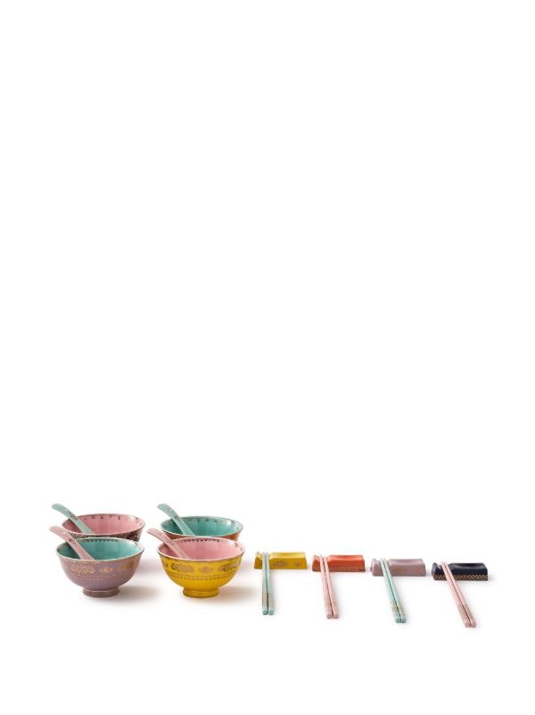 Browns POLSPOTTEN Blue Grandpa Asian Bowl Set | Browns Plates & Bowls