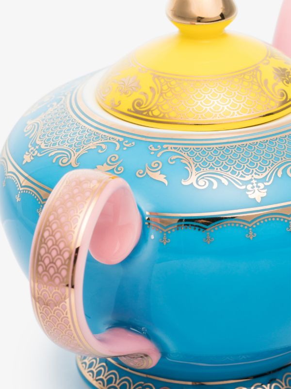 Browns POLSPOTTEN Blue Grandpa Porcelain Teapot | Browns Cups & Tea Sets