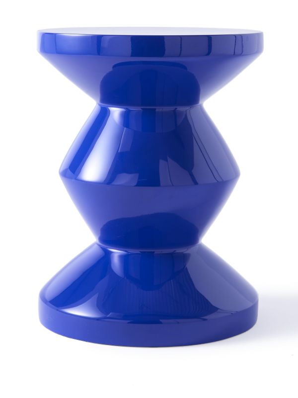 Browns POLSPOTTEN Blue Zig Zag Stool | Browns Chairs & Stools