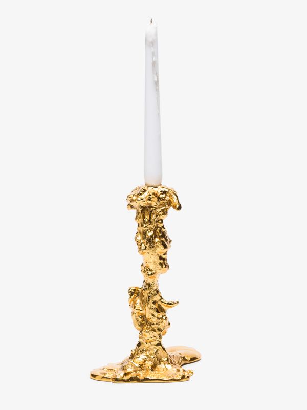 Browns POLSPOTTEN Gold-tone Drip Large Candle Holder | Browns Candle Holders