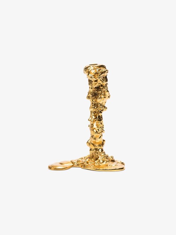 browns POLSPOTTEN gold-tone Drip large candle holder | Browns Candle Holders