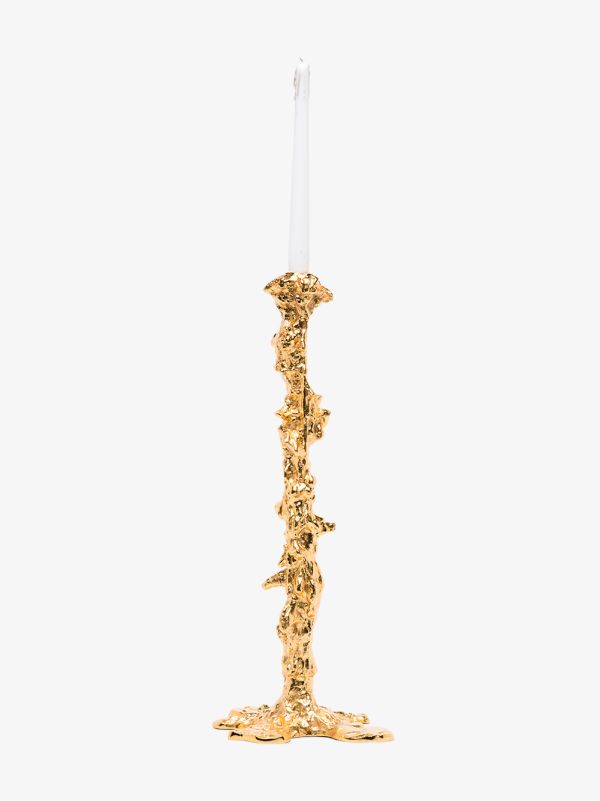 Browns POLSPOTTEN Gold-tone Drip XXL Candle Holder | Browns Candle Holders