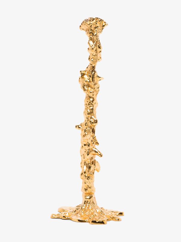 Browns POLSPOTTEN Gold-tone Drip XXL Candle Holder | Browns Candle Holders