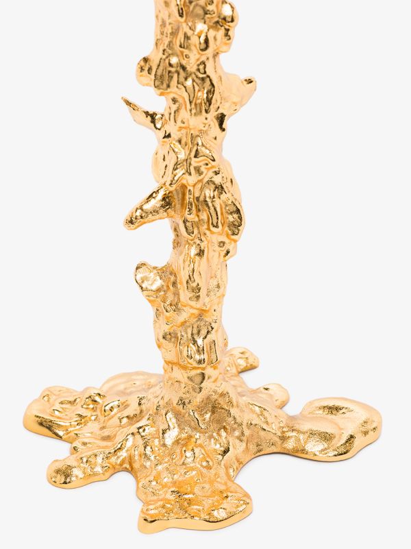 Browns POLSPOTTEN Gold-tone Drip XXL Candle Holder | Browns Candle Holders