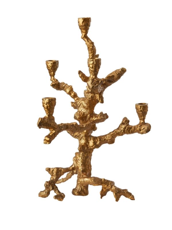 Browns POLSPOTTEN Gold-tone Large Apple Tree Candle Holder | Browns Candle Holders