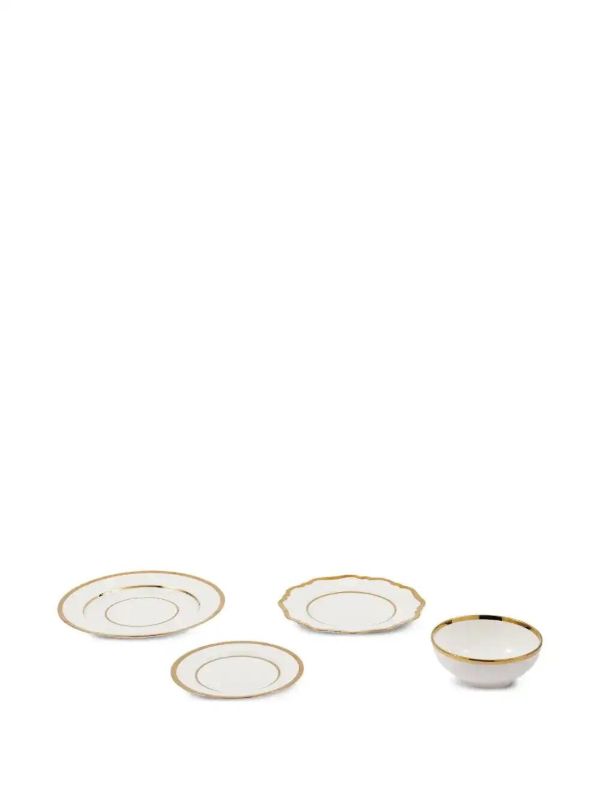 browns POLSPOTTEN Golden Finds dinnerware (four-piece-set) | Browns Plates & Bowls