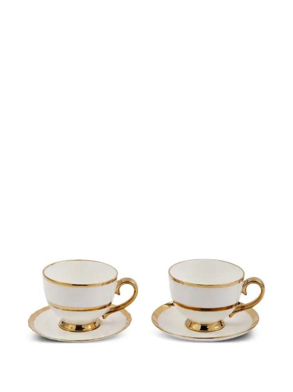 Browns POLSPOTTEN Golden Finds Teacups (set Of Two) | Browns Cups & Tea Sets