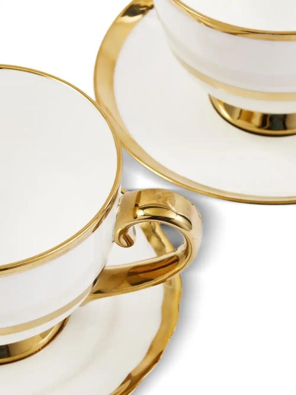 Browns POLSPOTTEN Golden Finds Teacups (set Of Two) | Browns Cups & Tea Sets