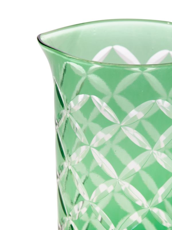 Browns POLSPOTTEN Green Cutting Class Pitcher | Browns Glassware