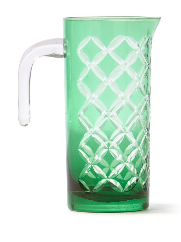 Browns POLSPOTTEN Green Cutting Class Pitcher | Browns Glassware
