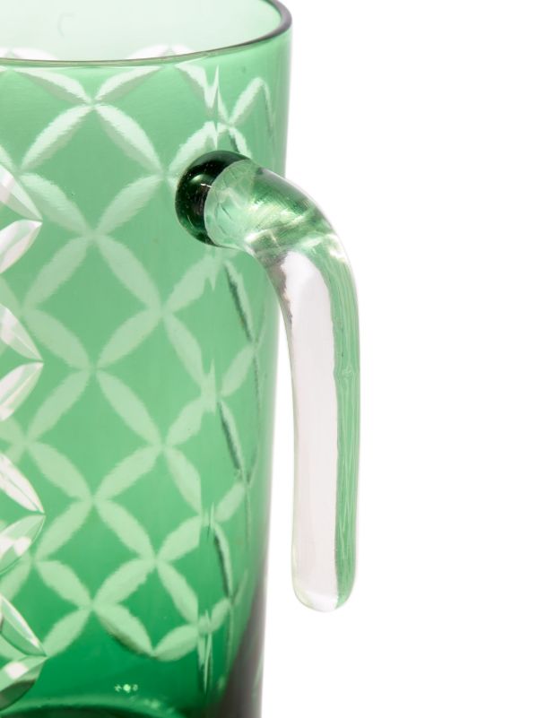 Browns POLSPOTTEN Green Cutting Class Pitcher | Browns Glassware