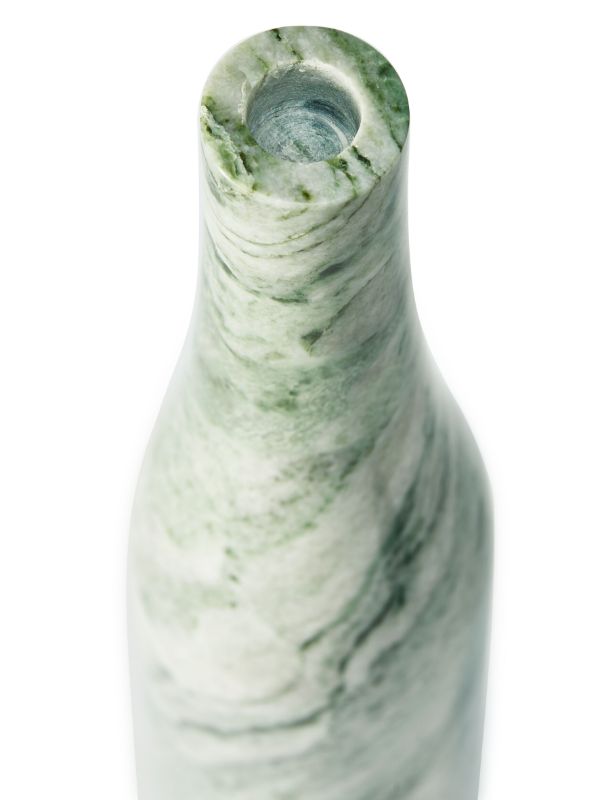 Browns POLSPOTTEN Green Heritage Bottle Marble Candle Holder | Browns Candle Holders