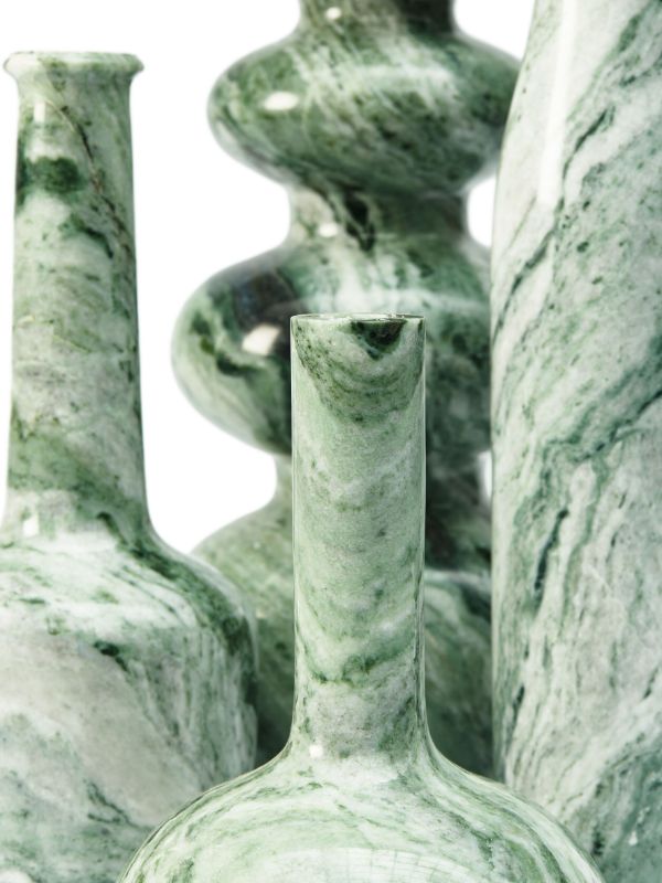 Browns POLSPOTTEN Green Heritage Bottle Marble Candle Holder | Browns Candle Holders