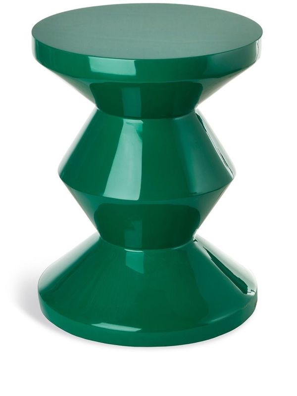 browns POLSPOTTEN Green Zig Zag Stool | Browns Chairs & Stools