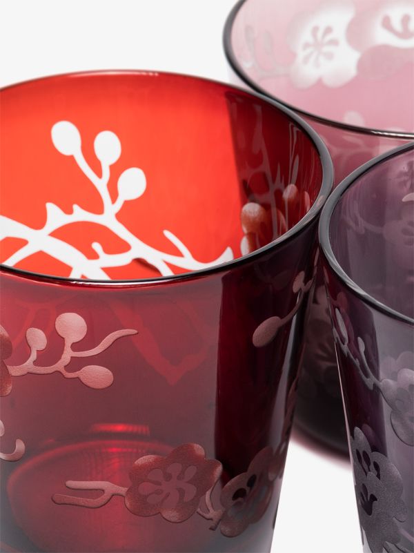 Browns POLSPOTTEN Multicolour Blossom Glass Set | Browns Glassware