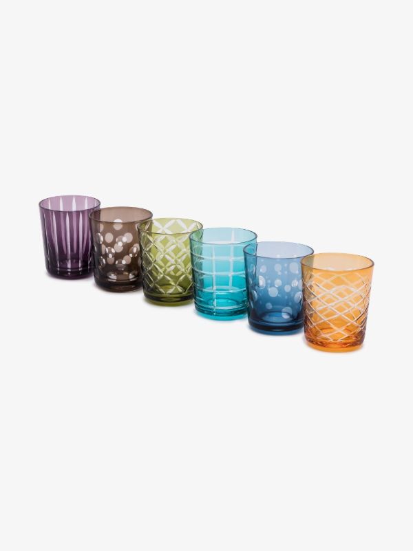 browns POLSPOTTEN Multicolour Glass Set | Browns Glassware