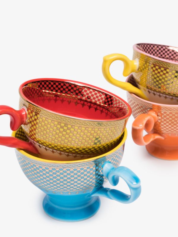 Browns POLSPOTTEN Multicolour Grandpa Espresso Set | Browns Cups & Tea Sets
