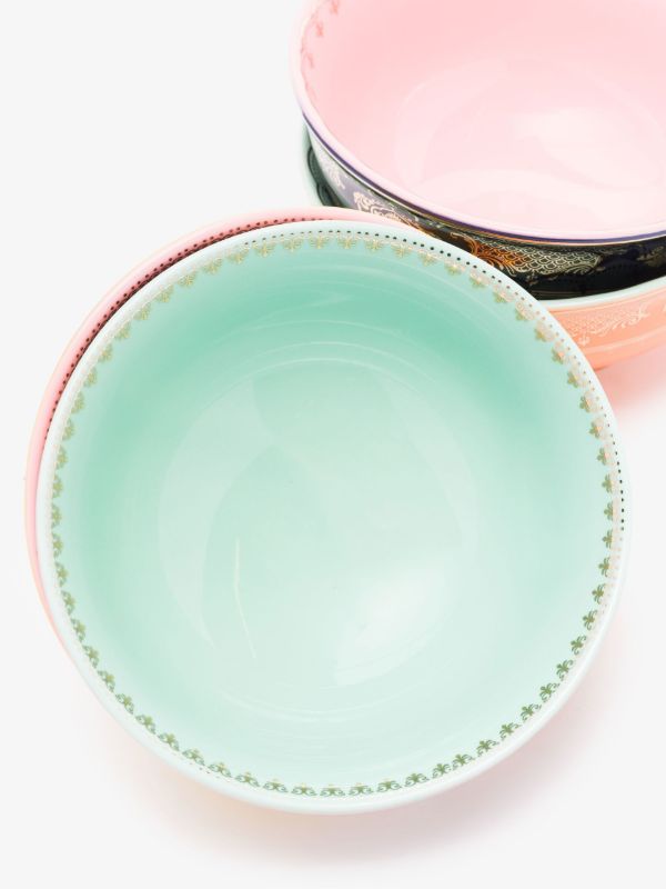 Browns POLSPOTTEN Multicolour Grandpa Porcelain Bowl Set | Browns Homeware
