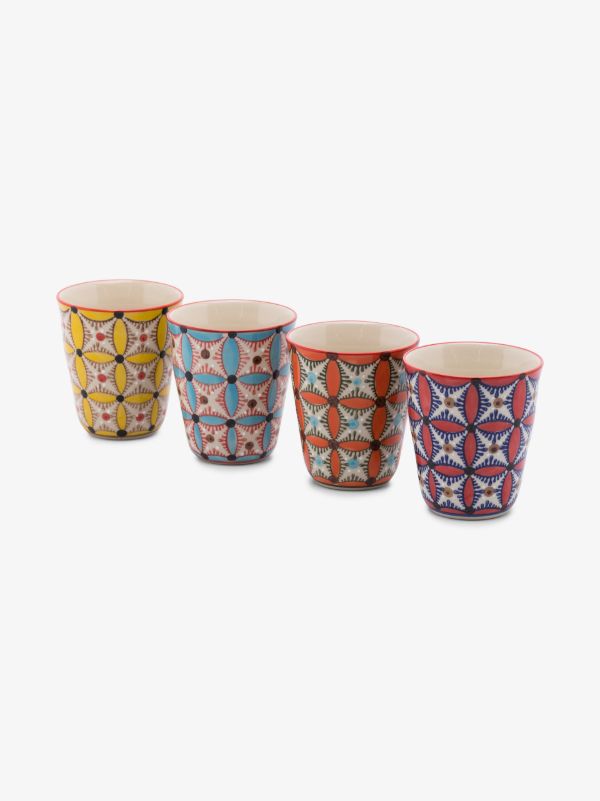 browns POLSPOTTEN Multicolour Hippy Cup Set | Browns Cups & Tea Sets
