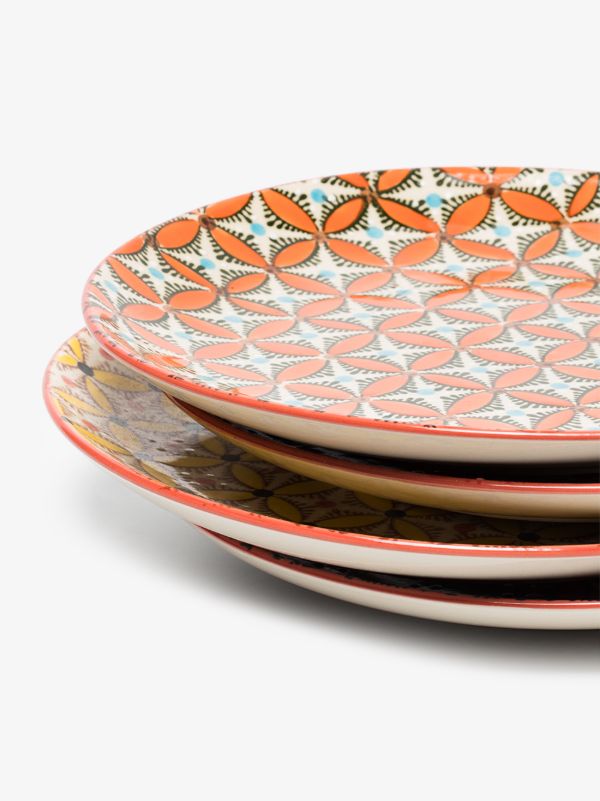 Browns POLSPOTTEN Multicolour Hippy Dinner Plate Set | Browns Plates & Bowls