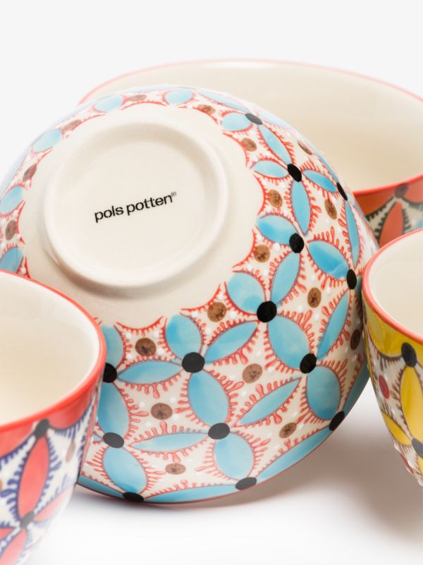 Browns POLSPOTTEN Multicolour Hippy Snack Bowl Set | Browns Plates & Bowls