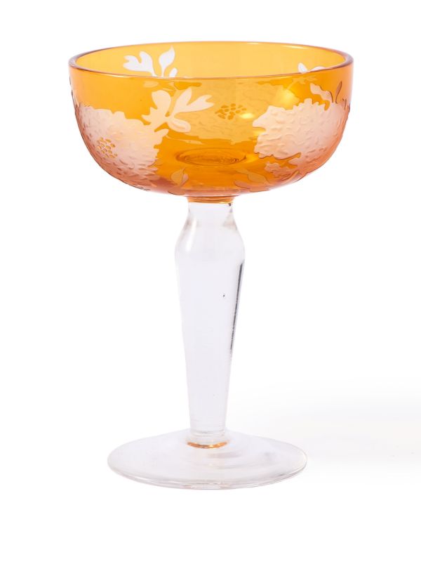 Browns POLSPOTTEN Multicolour Peony Coupe Glass Set | Browns Glassware