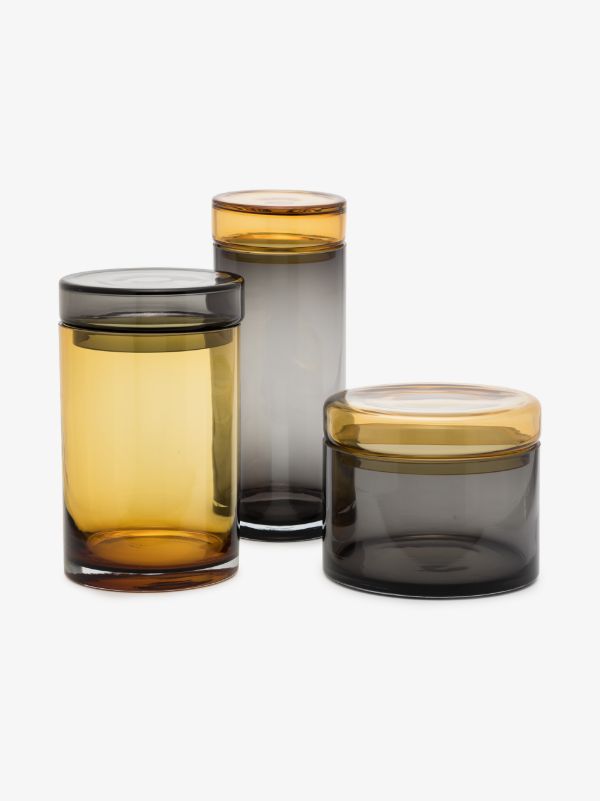 browns POLSPOTTEN neutral caps & jars set | Browns Glassware