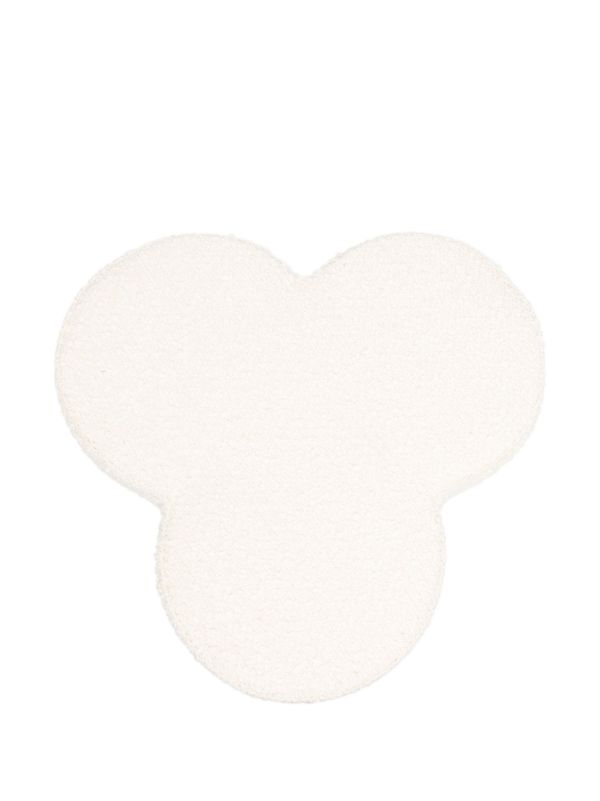 Browns POLSPOTTEN Neutral Clover Boucle Stool | Browns Chairs & Stools