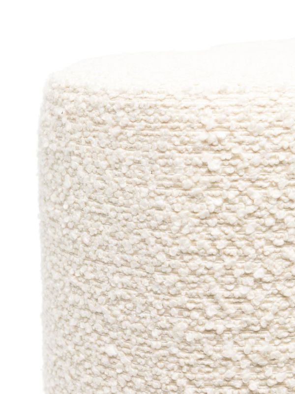 Browns POLSPOTTEN Neutral Clover Boucle Stool | Browns Chairs & Stools