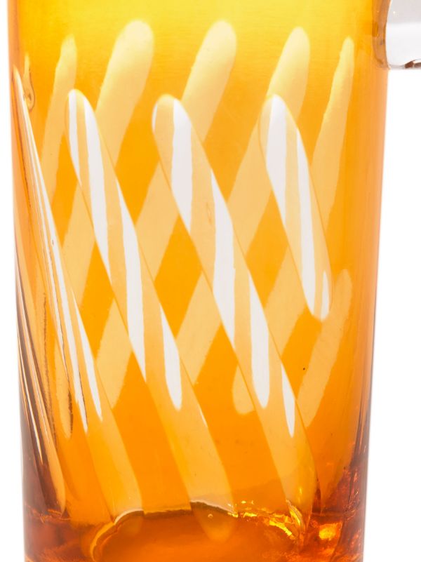 Browns POLSPOTTEN Orange Tubular Glass Pitcher | Browns Glassware