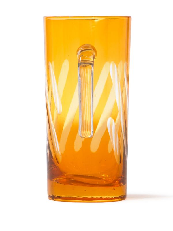 Browns POLSPOTTEN Orange Tubular Glass Pitcher | Browns Glassware